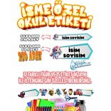 Okul Etiketi Kalem Defter Etiketi Özel Isim Yazılabilen Etiket Seti SET02