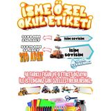 Okul Etiketi Kalem Defter Etiketi Özel Isim Yazılabilen Etiket Seti SET05