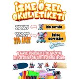 Okul Etiketi Kalem Defter Etiketi Özel Isim Yazılabilen Etiket Seti SET11