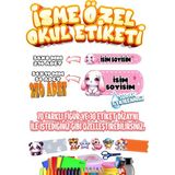 Okul Etiketi Kalem Defter Etiketi Özel Isim Yazılabilen Etiket Seti SET12