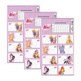Okul Etiketi Kız Winks Club 8 Li 3 Yaprak Ders Programlı 1 Paket