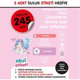 Okul Etiketi Sevimli Denizkızı Temalı Midi Isme Özel Okul Etiketi Suluk Etiketi Hediyelidir Stıcker Toplam 245 Adet