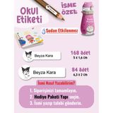 Okul Etiketi SUDAN ETKİLENMEZ, Kalem Defter Etiketi Kuromy Temalı Özel Isim Yazılabilen Etiket - 252ADET - Çok Renkli