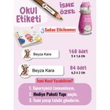 Okul Etiketi SUDAN ETKİLENMEZ, Kalem Defter Etiketi Rapunze Temalı Özel Isim Yazılabilen Etiket - 252ADET - Çok Renkli