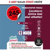 Okul Etiketi Taraftar TS Temalı Midi Paket Isme Özel Okul Etiketi / Suluk Etiketi Hediyelidir Stıcker Toplam 245 Adet