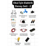Okul İçin Elektrik Deney Seti 2 Stem, Devre, Motor Ve Güneş Paneli Kiti