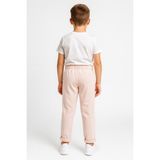 Okul Için Pudra Rengi Jogger Pantolon - 9 Yaş - Pembe