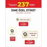 Okul Kalem Defter Etiketi Öğrenci Etiketi İsme Özel