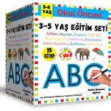 Okul Öncesi 3-5 Yaş Eğitim Seti (15 Kitap + 2 Etkinlik Seti) (Ciltli)