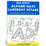 Okul Öncesi Alfabe-Sayı Labirent Kitabı - Enine Boyuna Eğitim