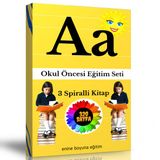 Okul Öncesi Eğitim Seti 320 Sayfalık 3 Spiralli Kitap