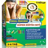 Okul Oncesi Egitim Seti-5 Süper Kitap Enine Boyuna Eğitim