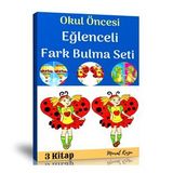 Okul Öncesi Eğlenceli Fark Bulma Kitap Seti 3 Fasikül Kitap