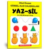 Okul Öncesi Görsel Algı Çalışmaları Yaz-Sil Kitabı Enine Boyuna Eğitim