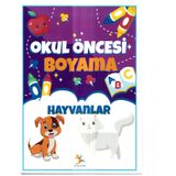 Okul Öncesi Hayvanlar Boyama Kitabı, Eğitici Aktivite Seti, 3-6 Yaş Arası