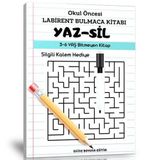 Okul Öncesi Labirent Yaz-Sil Kitabı - Enine Boyuna Eğitim
