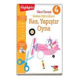 Okul Öncesi Makas Etkinlikleri Kes, Yapıştır, Oyna 4. Seviye Dikkat Atölyesi Yayınları