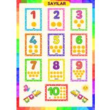 Okul Öncesi Sayı Tablosu 01 Bristol Karton Baskı 50x70 cm
