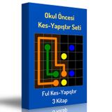 Okul Öncesi Süper Kes Yapıştır Kitap Seti 3 Spiralli Kitap