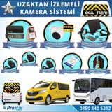 Okul Servis Kamera Sistemi Seti Uzaktan Izlemeli 4 Kameralı 7 inç Hdmi Monitör 1 Tb Harddisk Dahil