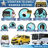 Okul Servis Kamera Sistemi Seti Uzaktan Izlemeli 4 Kameralı 7" Hdmi Monitör 1 Tb Harddisk Dahil