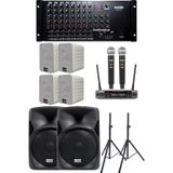 Okul Ses Sistemi İdeal İç-Dış Amfi Hoparlör Sistemi Full Paket-1