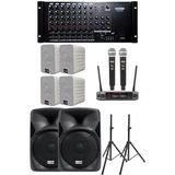 Okul Ses Sistemi İdeal İç-dış Anfi Hoparlör Sistemi Full Paket-1