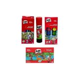 Okul Seti | Kuru Boya - Büyük Sulu Boya- Pastel Boya + 11 gr Yapıştırıcı - Gri