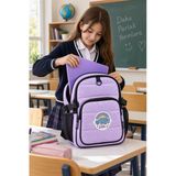 Okul Sırt Çantası Cool Purple 3 Bölmeli Ortopedik Matara Cepli 44X30x20cm