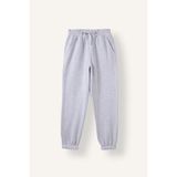 Okula Dönüş Jogger Fıt Basıc Düz Kalın Sweatshirt Kumaşı Pantolon