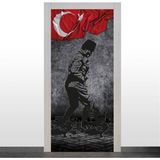 Okularenkkat Beyaz Bayrak ve Atatürk Kapı Giydirme