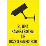 Okularenkkat Bina Kamera Sistemi Uyarı Levhası