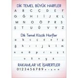 Okularenkkat Dik Temel Harfler Tablosu Vinil - 50 x 70 cm