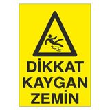 Okularenkkat Dikkat Kaygan Zemin 2 Uyarı Levhası 35 cm x 50 cm - 35 cm x 50 cm