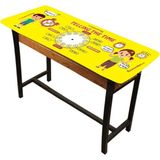 Okularenkkat Ingilizce Saatler Gizil Öğrenme Lastikli Sıra Örtüsü