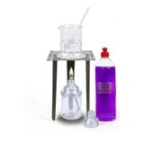 OKULGEN İspirto Ocağı Seti 6 Parça Deney Seti (İspirto 1Lt, İspirto Ocağı, Sac Ayak, Beherglas 250ml, Baget 20cm, Tel Kafes 14*14cm)