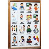 Okuling Manyetik Ingilizce Kelime Kartları Flashcards- Günlük Aktiviteler / Daily Activities