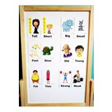 Okuling Manyetik Ingilizce Kelime Kartları Flashcards - Zıt Kavramlar / Opposites