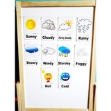 Okuling Manyetik İngilizce Kelime Kartları Weather-Hava Durumu 4. Sınıf Eğitici Materyal
