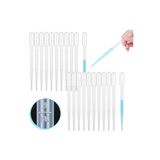 Okulstore 50 Adet 3Ml Plastik Pastör Pipeti Alkano Taksimatlı Likit Pipeti Damlalık
