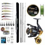 Okuma Alijos Surf 435 cm 100+250 gr 3 Parça + Okuma Salina SA-6000HA Blue 6+1BB Olta Makinesi Yüksek Performans Okuma Olta Seti