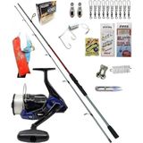 Okuma Aria 4000 Remixon Double Black 270cm 20-40gr Kıyı Spin Olta Takımı Seti
