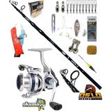 Okuma Aria-6000a Oslo Carp-x 390cm 3,5lbs Profesyonel Surf Sazan Kıyı Olta Takımı Seti