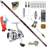 Okuma Aria-6000a Remixon Strong 390cm 100-250gr Profesyonel Sazan Kıyı Olta Takımı Seti