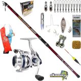Okuma Aria-6000a Remixon Strong 420 100-250gr Profesyonel Sazan Kıyı Olta Takımı Seti