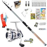 Okuma Aria C-4000a Remixon Carbo-x 240cm 60-120gr Kıyı Tele Spin Olta Takımı Seti