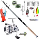 Okuma Aria C-4000A Remixon Carbo-X 270CM 60-120GR Turna Tele Spin Olta Takımı Seti