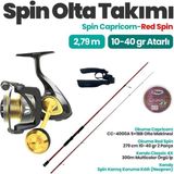 Okuma Capricorn 4000 Makine - Okuma Red Spin 279 cm 10-40 gr Kamış Spin Set