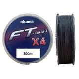 Okuma FT 4 Kat 300 m Gri İp Misina