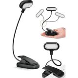 Okuma Işığı Ledli Klipsli Mini Kitap Okuma Lambası Mandallı Pille Çalışan Işık Masa Lambası Kitap Okuma Işığı